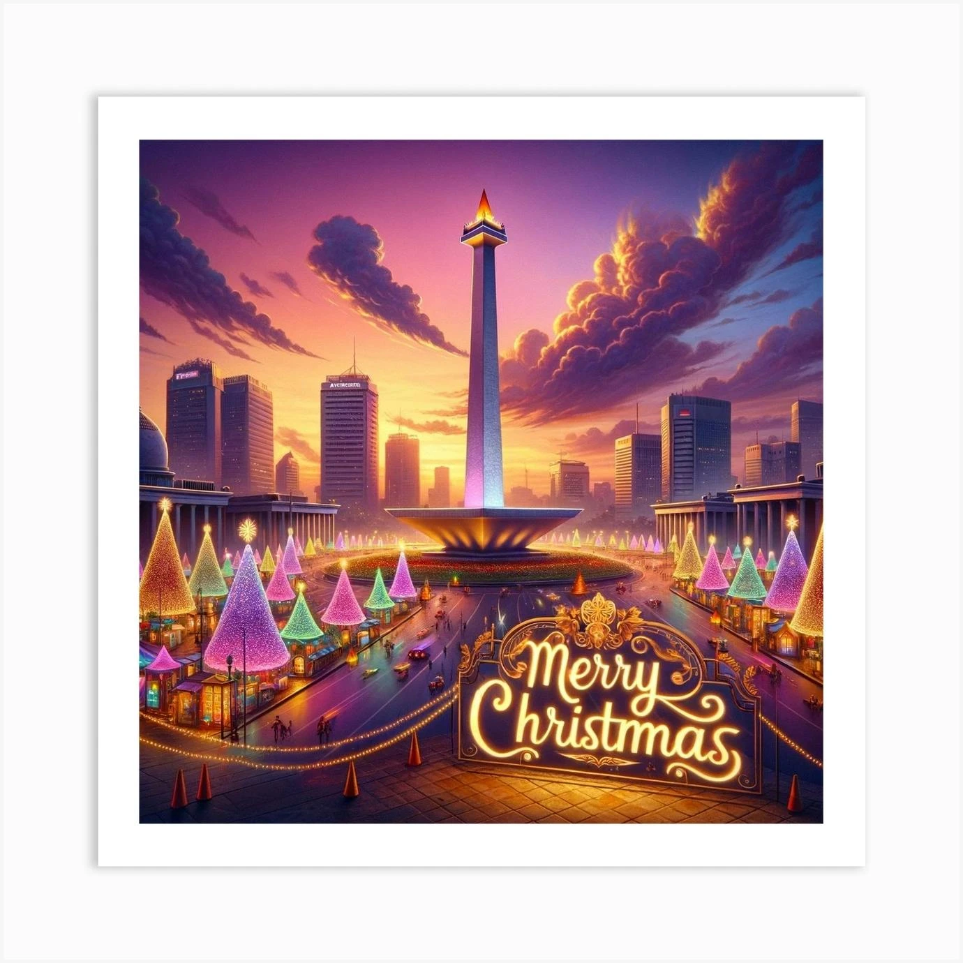 Christmas In Indonesia Art Print 3 Christmas In Indonesia Art Print