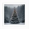 Christmas Tree In The Snow 5 Art Print -Xmas Gifts Hub m2Fgen2Fart print square p12F16d7fb6e 2ae8 4f9a a806 8db8da684c81
