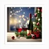 Christmas Wine Art Print -Xmas Gifts Hub m2Fgen2Fart print square p12F1a3690dc 0fc4 456c 9bdf a88051b58b6d