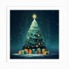 Christmas Tree With Gifts Art Print