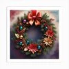 Christmas Wreath 1 Art Print -Xmas Gifts Hub m2Fgen2Fart print square p12F205405e7 ceaf 40eb 8f2d 40574ccd9f42