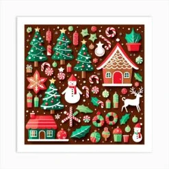 Christmas Pattern Set, Christmas Tree Art, Christmas Tree, Christmas Vector Art, Vector Art, Christmas Art, Christmas Art Print