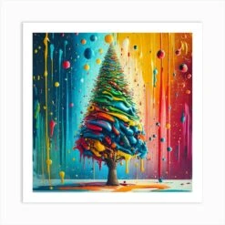 Berryfeliz Navidad Ponchito 2024 A Christmas Print Art Print