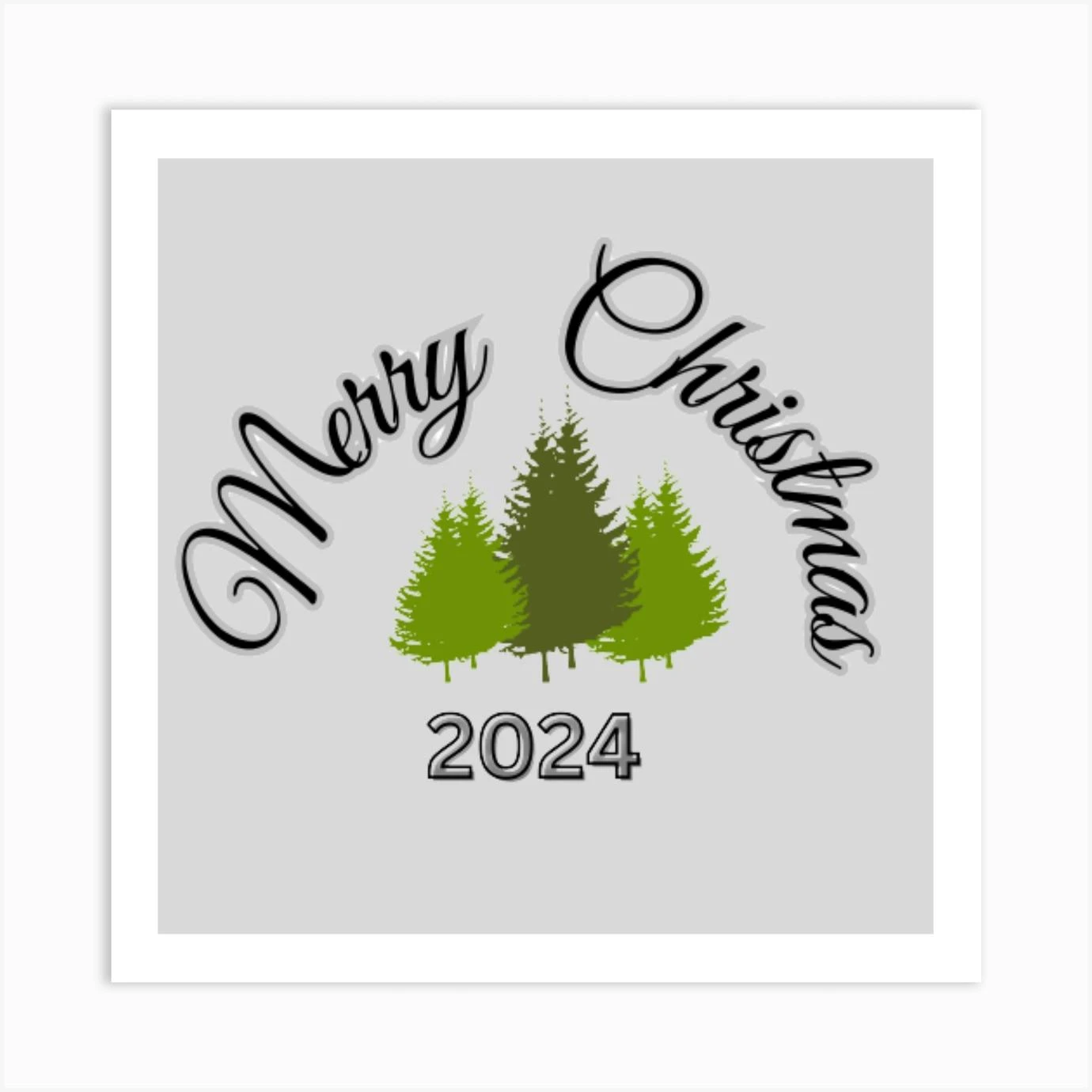 Merry Christmas 2024 Art Print 3 Merry Christmas 2024 Art Print