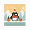 Christmas Penguin Art Print -Xmas Gifts Hub m2Fgen2Fart print square p12F2a7a344c 51ec 4787 a23a 228901869eba