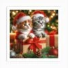 Christmas Kittens 1 Art Print -Xmas Gifts Hub m2Fgen2Fart print square p12F2aedda47 d4e2 4be1 b8ba 6d9dfdf62e14
