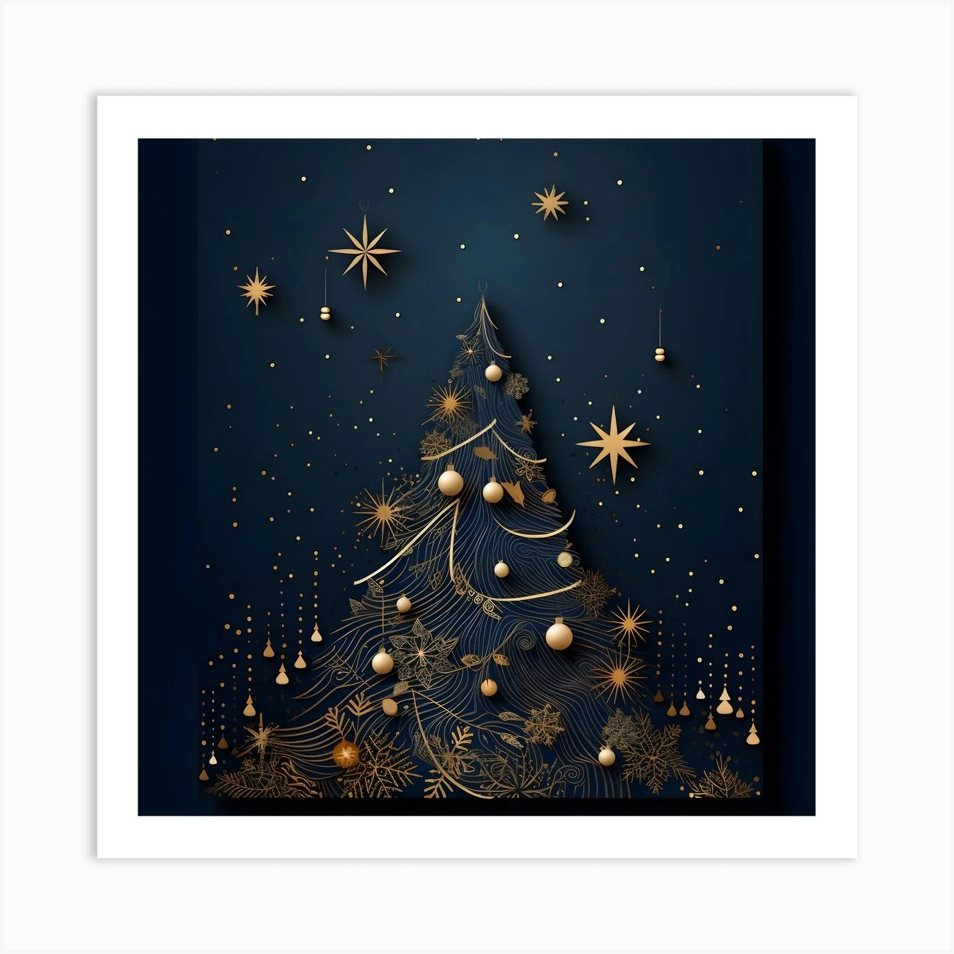 Christmas Tree 19 Art Print 3 Christmas Tree 19 Art Print