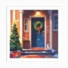 Christmas Door 93 Art Print -Xmas Gifts Hub m2Fgen2Fart print square p12F32ef4e0a 2e52 43f8 8cfc cff11e77f753