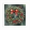 Christmas Wreath Art Print 2 Christmas Wreath Art Print -Xmas Gifts Hub m2Fgen2Fart print square p12F3481e4c7 a834 415a b644 4cf397635fc0