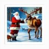 Santa And Christmas Reindeer Art Print 2 Santa And Christmas Reindeer Art Print -Xmas Gifts Hub m2Fgen2Fart print square p12F350fb789 5c1d 4913 9169 80d07bbfa1cd