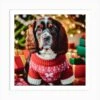 Christmas Dog Art Print -Xmas Gifts Hub m2Fgen2Fart print square p12F352a8252 df55 4ef5 bcd5 49bc024be829