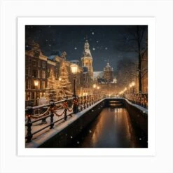 Christmas In Amsterdam 10 Art Print