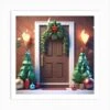 Christmas Decoration On Home Door Low Poly Isometric Art 3d Art High Detail Artstation Concept (1) Art Print -Xmas Gifts Hub m2Fgen2Fart print square p12F39c15bd8 8091 42af 86c7 828d8b2011fb