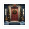 Christmas Door 101 Art Print -Xmas Gifts Hub m2Fgen2Fart print square p12F40eecfb2 959e 48eb a473 aaae1722cd9e