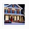 Christmas Decorations On A House 3 Art Print -Xmas Gifts Hub m2Fgen2Fart print square p12F41f9b97d 8fe4 4261 9f82 6d84313f0781