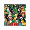 Vango CHRISTMAS PARTY DOGS Art Print -Xmas Gifts Hub m2Fgen2Fart print square p12F421c93c4 5b68 49c8 a666 51ec30ad665c
