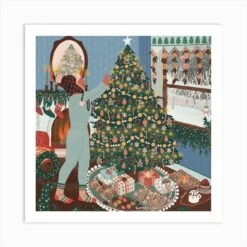 Christmas Tree Square Art Print