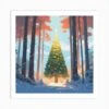 Christmas Tree In The Forest 76 Art Print -Xmas Gifts Hub m2Fgen2Fart print square p12F4758e478 30de 42c7 8b70 fa0e24a2e543
