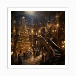 Christmas Ball At An Amsterdam Palace Art Print