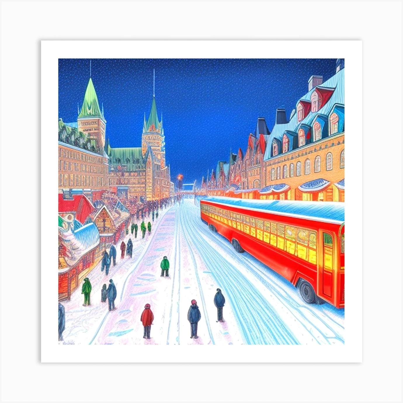 Christmas In Ottawa 1 Art Print 3 Christmas In Ottawa 1 Art Print