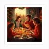 Family Christmas Dinner Art Print -Xmas Gifts Hub m2Fgen2Fart print square p12F51578713 2643 4dd5 b4ae f24b288d204c