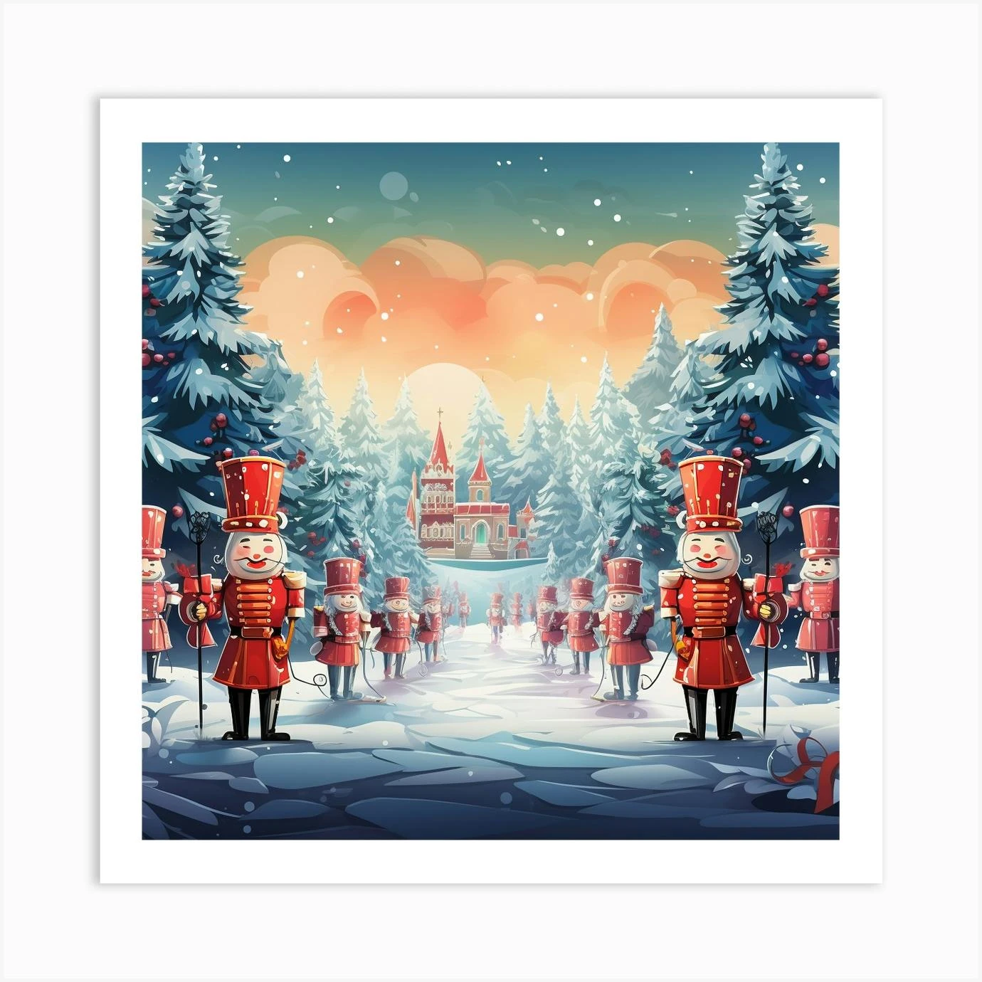 Christmas Nutcrackers 3 Art Print 3 Christmas Nutcrackers 3 Art Print