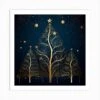 Elegant Christmas Design Series020 Art Print -Xmas Gifts Hub m2Fgen2Fart print square p12F55a90c02 3479 4c74 b621 d027cf5310d4