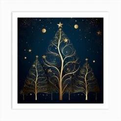 Elegant Christmas Design Series020 Art Print