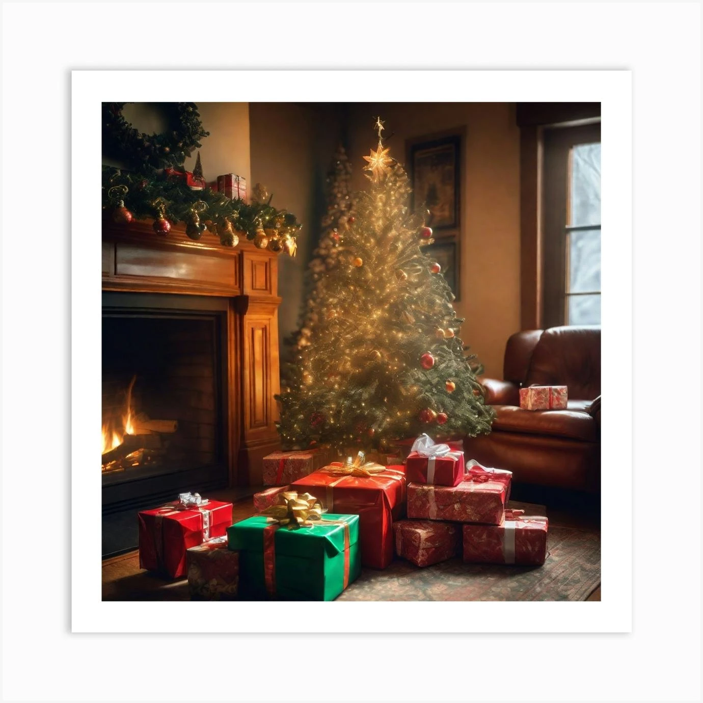 Christmas Tree In The Living Room 47 Art Print 3 Christmas Tree In The Living Room 47 Art Print