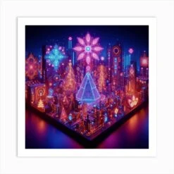 Christmas City Art Print