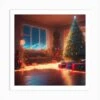 Christmas Tree In The Living Room 69 Art Print