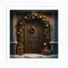 Christmas Door 174 Art Print