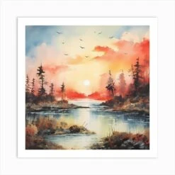 Christmas Pastel Dreamscape Art Print