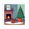 Christmas Tree In Front Of Fireplace 13 Art Print -Xmas Gifts Hub m2Fgen2Fart print square p12F64c974fe e039 4ad6 a5fc 65ae4c9762ad