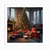 Christmas Tree In The Living Room 74 Art Print