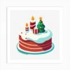 Christmas Cake 5 Art Print