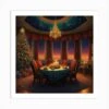 Christmas Dining Room 8 Art Print -Xmas Gifts Hub m2Fgen2Fart print square p12F6ef763f2 6ba5 4b46 a796 f1e198e693c7