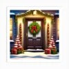 Christmas Door 41 Art Print -Xmas Gifts Hub m2Fgen2Fart print square p12F701cf610 a324 4446 bbf5 a1f6e8f57e41