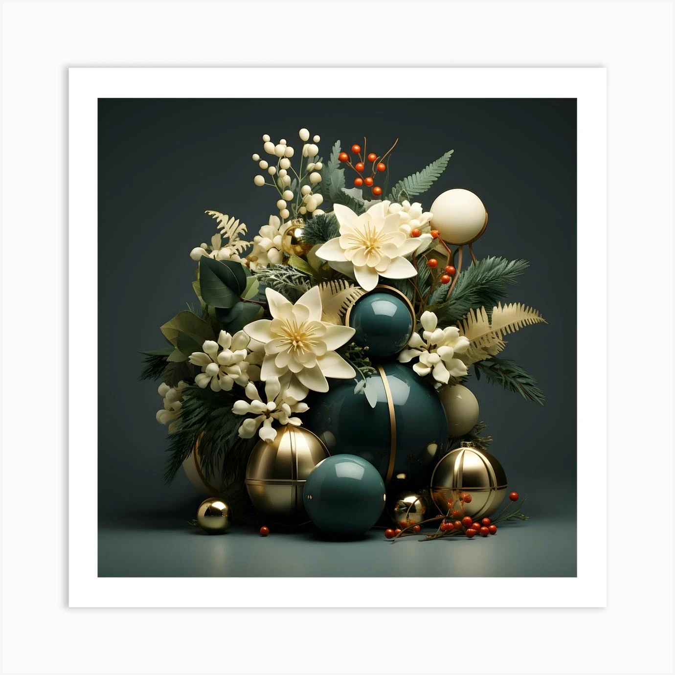 Christmas Arrangement 2 Art Print 3 Christmas Arrangement 2 Art Print
