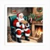 Christmas Santa 43 Art Print -Xmas Gifts Hub m2Fgen2Fart print square p12F74e8a5b2 8add 44d6 be90 76af4217a023
