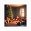 Christmas Tree In The Living Room 49 Art Print -Xmas Gifts Hub m2Fgen2Fart print square p12F78cdbfab 5dc1 4600 8e22 a21b8a8ef921