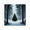 Christmas Tree In The Forest 94 Art Print -Xmas Gifts Hub m2Fgen2Fart print square p12F794a14da 8b44 4915 a003 e6c70f34c2a4