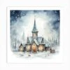 Christmas Canvas In Watercolour Art Print -Xmas Gifts Hub m2Fgen2Fart print square p12F87091a67 62b9 4170 89bb e1a33349d261