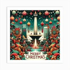 Christmas In Indonesia 2 Art Print