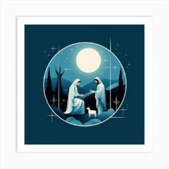 Nativity Scene Christmas 2 Art Print