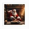 Christmas Santa 12 Art Print -Xmas Gifts Hub m2Fgen2Fart print square p12F88b2ff07 d4c4 41e5 aa60 6068cd384632