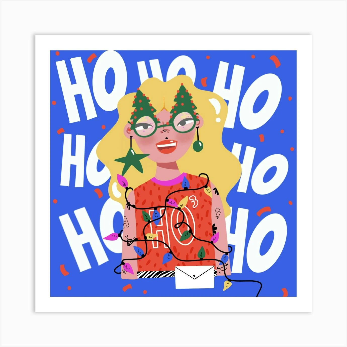 Ho Ho Ho - Merry Christmas Art Print 3 Ho Ho Ho - Merry Christmas Art Print