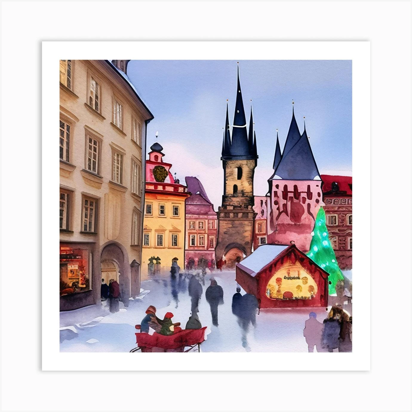 Christmas In Prague Praha Czech Republic 1 Art Print 3 Christmas In Prague Praha Czech Republic 1 Art Print