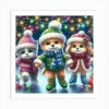 Christmas Ice Skating Art Print -Xmas Gifts Hub m2Fgen2Fart print square p12F901d6109 cafa 43e5 8188 893d3b931dbc