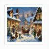 Christmas Village 2 Art Print -Xmas Gifts Hub m2Fgen2Fart print square p12F90709288 b3fb 4231 9814 d36bb4969526